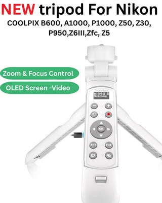 Wireless Shooting Grip Tripod w/ OLED Remote for Nikon Z/Zfc/Z30/P1000 - Image 1 of 4