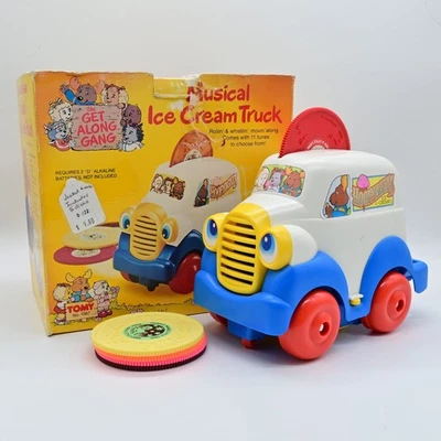 Camión de helados musical Tomy Along Gang juguete con 5 discos de melodía Foto 1 de 4