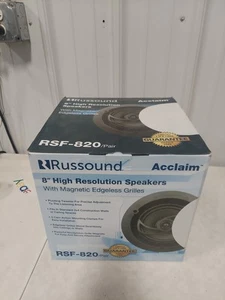 Russound RSF-820/Pair 8" High Resolution Speakers With Magnetic Edgeless Grilles - Picture 1 of 8