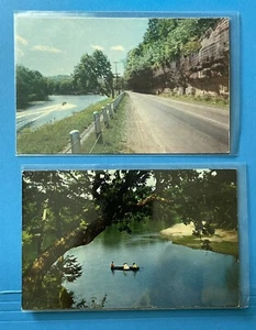 Noel Missouri Elk River Postcard Lot US 71 canoe - Picture 1 of 2