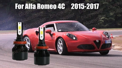Kit de faróis LED para Alfa Romeo 4C 2015-2017 H9 6000K branco lâmpadas CREE feixe baixo - Imagem 1 de 4