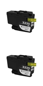 2 schwarze Tintenpatronen ohne Original-Zubehör-Hersteller als Ersatz für Brother LC3235XL MFC-J1300DW DCP-J1100 - Bild 1 von 1