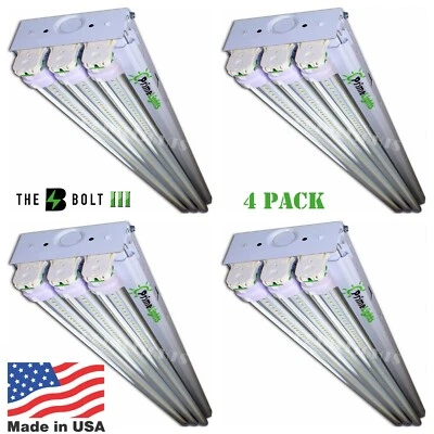 PRIMELIGHTS *4 PACK* LED SHOP LIGHT 5000K Daylight 4' Fixture Utility Ceiling Light USA MADE
