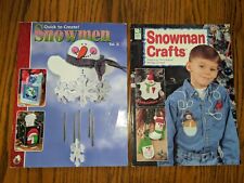 Lot 2 Snowman Crafts books How To Projects DÃ‰Cor Gifts Create Winter Christmas