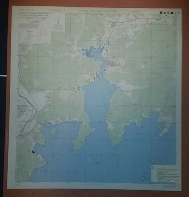 1945 US Army Map - City Plan of Ō (Oo) Bay and Harima Shipyard Honshu, Japan - Image 1 of 4