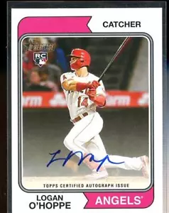Topps Heritage High Number 2023 LOGAN O'HOPPE RC Real One automático #ROA-LOH - Imagen 1 de 1