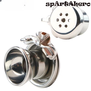 Dispositivo de castidad masculina negativo con jaula de castidad fija de metal de acero inoxidable - Imagen 1 de 38