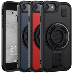 For Apple iphone 7 4.7 inch Hybrid Rugged Double-Ring Kickstand Phone Case Cover - Picture 1 of 30