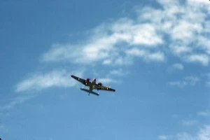 Lockheed 12A VH-ABH Silver City Flyover 35mm ORIGINAL Slide CD Photo Airlines - Picture 1 of 1
