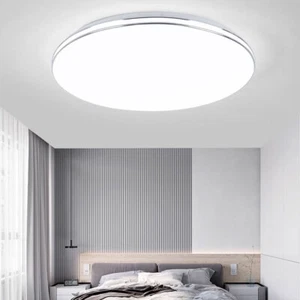 LED Ceiling Light Round Panel Down Lights Bathroom Kitchen Living Room Wall Lamp - Picture 1 of 14