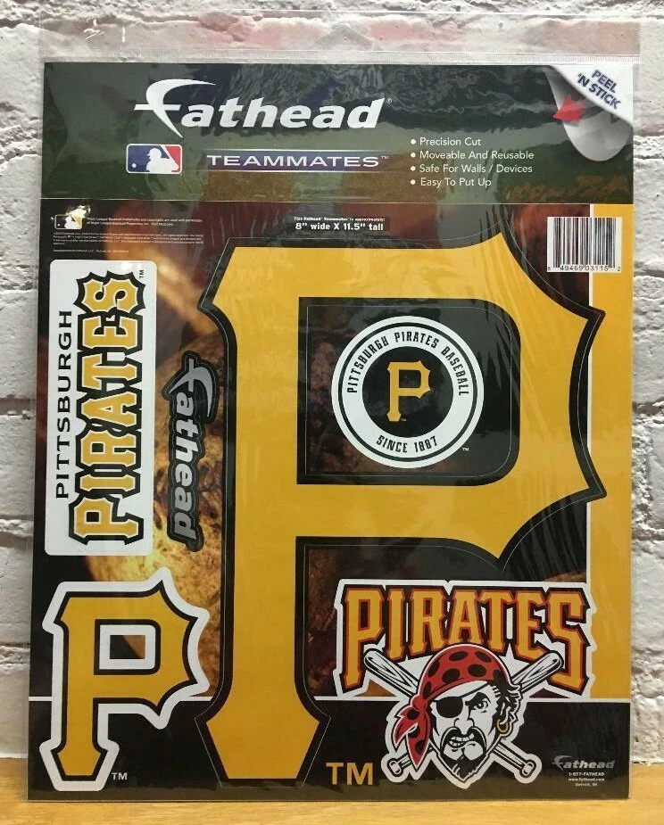 Pittsburgh Pirates MLB Fathead Teammates Peel & Stick Vinyl Decal Corn Hole  - Image 1 of 1