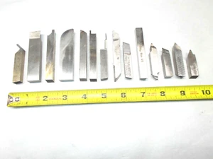 Lathe Tool Bits (14) Various Geometry High Speed Steel 3/8" Machinists Tool Bits - Picture 1 of 4