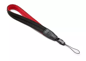 19682 Official Leica "for Leica SOFORT" Wrist Strap "Black x Red" ◇ - Picture 1 of 1