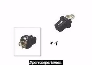 Porsche 924 / 928 /944 /968 Bulb W/ socket Base for Dashboard Instr. (4)NEW - Picture 1 of 1