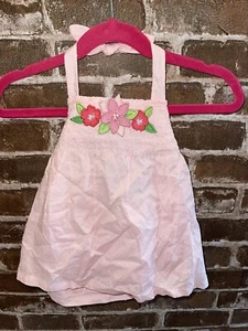 NWT GYMBOREE ISLAND FUN PINK SWISS DOT HALTER TOP 12-18 MONTHS FLOWERS TANK - Picture 1 of 2