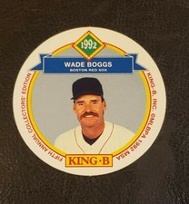 1992 King B Baseball Disc Red Sox HOF Wade Boggs Baseball Card #16