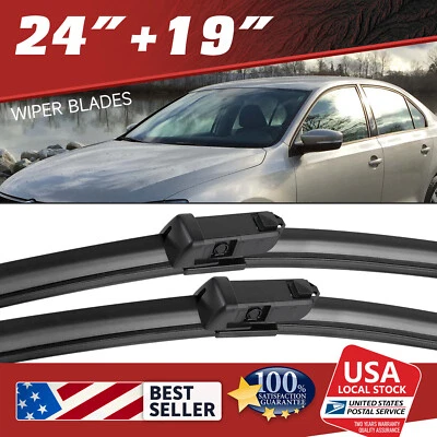 Par de limpiaparabrisas de calidad OEM de 24" y 19" para Volkswagen Passat 2012-2021 Foto 1 de 4