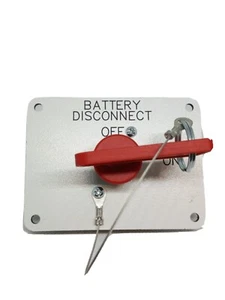 BATERÍA LITTELFUSE 08098700 100A 24V SPST DESCONEXIÓN CON LLAVE Y PLACA *S9 - Imagen 1 de 8