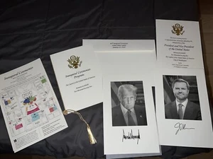 Paquete conmemorativo de mapas del programa de invitación de la inauguración de Trump Vance 2025 🇺🇸 - Imagen 1 de 24