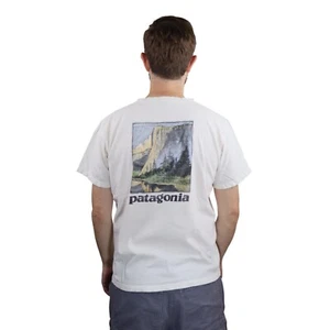 Vtg Patagonia El Capitan T Shirt Mens Medium Yosemite Dawn Wall YOSHIDA HIROSHI - Picture 1 of 14