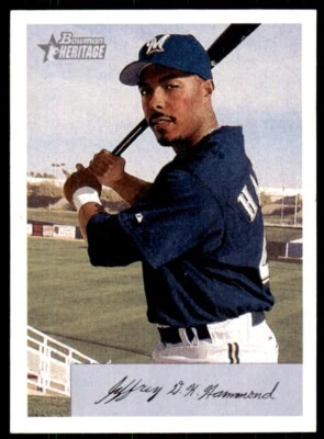2002 Bowman Heritage Jeffrey Hammonds . Milwaukee Brewers #349 - Image 1 of 2