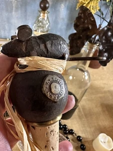 Jan Barboglio Wee Mouse wine Bottle Stopper Iron Topper SIGNED 4" RETIRED forged - Picture 1 of 24