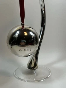 Roter Umschlag versilbert Wünsche werden wahr aufklappbar Ornament Kugel Geschenkbox - Bild 1 von 8