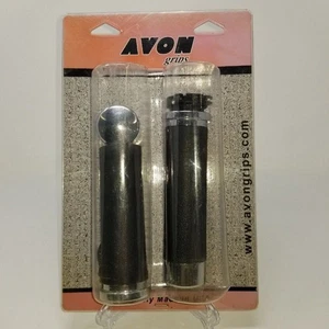 Avon Grips Cushion Grips for Custom Bikes Chrome NOS NEW - Picture 1 of 6