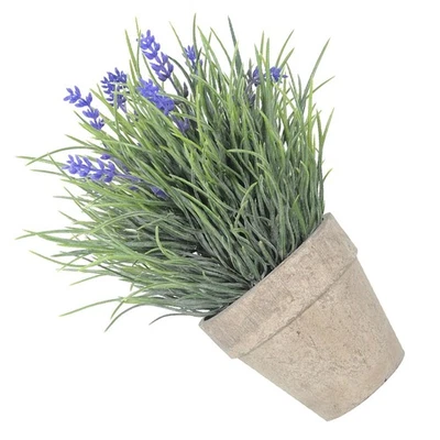  Fiori Artificiali Decorativi Lavanda Artificiale Piante False Realistiche - Immagine 1 di 3