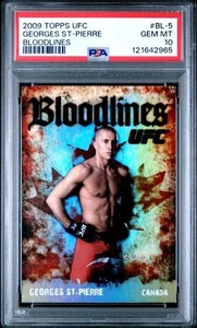Tarjeta de novato 2009 Topps UFC #BL-5 Georges St-Pierre: Bloodlines: PSA 10 - Imagen 1 de 2