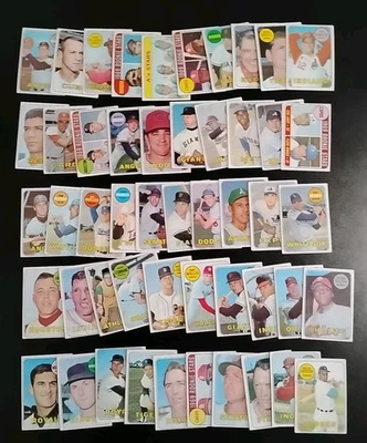 1969 Topps Baseball Lot - 50 Different - W/ Dave Morehead and Jack Hamilton - Image 1 of 4