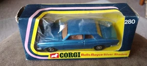 Corgi 280 Rolls-Royce Silver Shadow Coupe in Metallic Blue Nr Mint mit Box - Bild 1 von 10