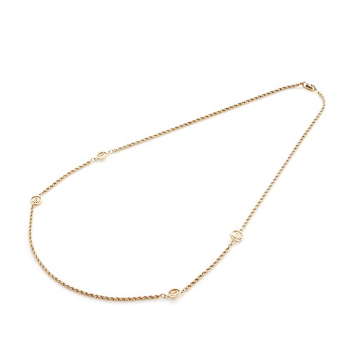 Collana logo Christian Dior VINTAGE usata oro standard WS4128