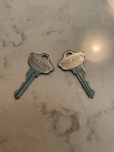 2 Baldwin Factory Pre-Cut Keys ~ Keyed Alike ~ Schlage Keyway ~ New - Picture 1 of 1