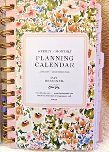 2026 Blue Sky Wochen Monatsplanungskalender Ringgebunden 6 x 4 Tage Designer NEU - Bild 1 von 3