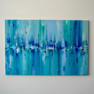 XXL Obraz akrylowy Oryginalny obraz Sztuka Nowoczesna 80x120 cm Ocean Inspiracja Unikat - Zdjęcie 1 z 14