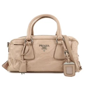 PRADA Nappaleder 2-Wege-Tasche Handtasche Schultertasche hellrosa echt gebraucht kostenloser Versand - Bild 1 von 24