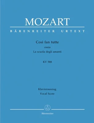 Mozart, Cosi fan tutte K. 588, Opera Vocal Score - Image 1 of 3