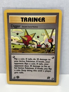 Pokemon Card - Digger - 75/82 Team Rocket 1st Edition - Read Below - Picture 1 of 2