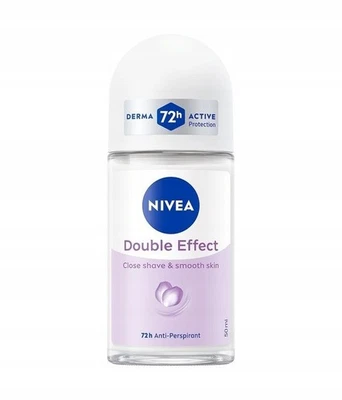 €96.50/L - 6 Pack NIVEA Deodorant Roll-on, 72h Antiperspirant - Double Effect -50ml - Image 1 of 2