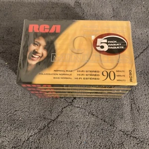 NUEVO PAQUETE DE 5 cintas de casete de audio RCA Hi Fi paquete sellado en blanco 90 minutos - Imagen 1 de 4