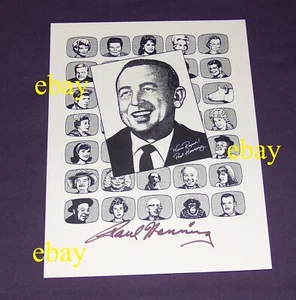 Paul Henning signed Drew Friedman art TV pioneer Beverly Hillbillies Petticoat   - Picture 1 of 2