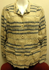 Ladies Long Slv Medium-Lightweight Jacket Top, Coldwater Creek, 14 - Picture 1 of 1