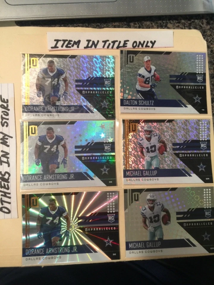 2018 unparalleled refractor rc michael gallup cowboys invest   - Image 1 of 1