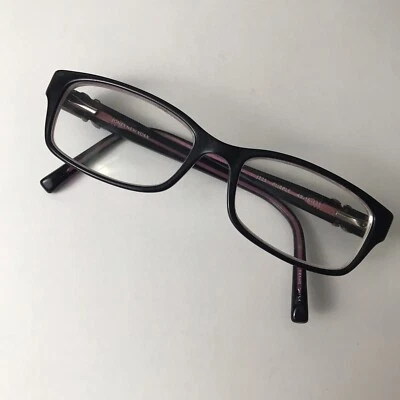Gafas Jones New York J225 púrpura rectangular borde completo 49-16-135 marcos solamente Foto 1 de 4