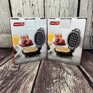 4" DASH Mini Maker for Individual Waffles, Hash Browns, Keto Chaffles Non-Stick - Picture 1 of 2