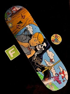 SUPER RARE SIGNED Carlos Ribeiro Primitive Skateboard Deck Reaper AUTOGRAPHED - Picture 1 of 9