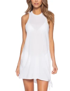 Vestido Becca para mujer Breezy Basics nudo dobladillo blanco talla XS-S - Imagen 1 de 2