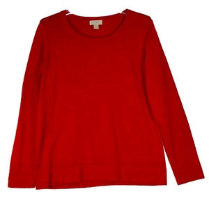 Loft Ann Taylor Damen großer roter Pullover Pulli Knöpfe an einer Schulter - Bild 1 von 4