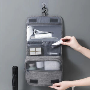 Travel Cosmetic Storage Makeup Folding Hanging Bag Women Waterproof Toiletry